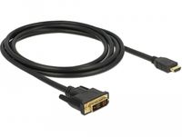 Delock 85584 adaptateur de câble vidéo 2 m HDMI Type A (Standard) DVI-D
