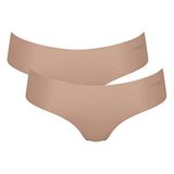 Sloggi Sloggi zero microvezel 2.0 hipster 2p ondergoed voor dames, zwart., XS