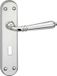 Poignée de porte Queens - Chrome - 2 pièces