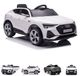 Audi Voiture électrique pour enfant - "Audi E-Tron" - sous licence - batterie 12V7AH et 4 moteurs - 2,4Ghz + MP3 + sellerie cuir + semelle EVA - blanc