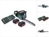 Metabo MS 36-18 LTX BL 40 Accu-kettingzaag 36 V (2x 18 V) 40 cm 22 m/s borstelloos + 2x accu 5,5 Ah + dubbele lader