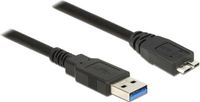 DeLOCK 85072 USB-kabel USB 3.2 Gen 1 (3.1 Gen 1) 1 m USB A Micro-USB B Zwart