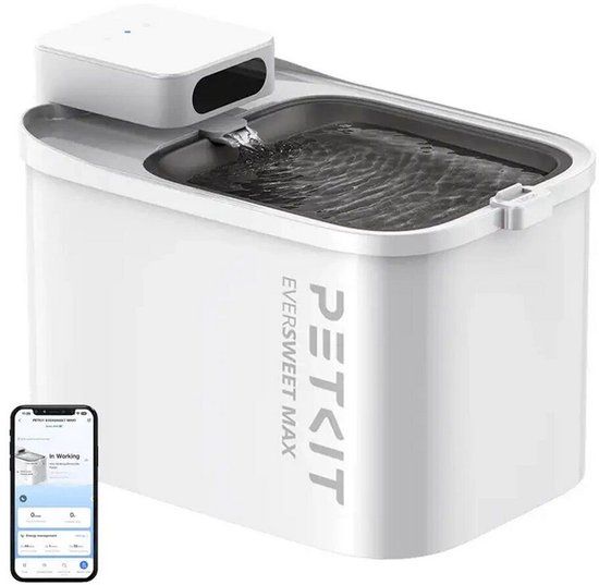 Polti PETKIT Eversweet Max Smart Pet Drinking Fountain - 3L - Kat & Hond - Geruisloos