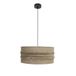 Zarivy Hanger 2 x E27, zwart, met zak 50 x 50 cm en franjes, ideaal voor decoratieve verlichting binnen en buiten