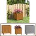 vidaXL Plantenbak met poten - roestig - 30x30x30 cm - cortenstaal