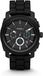 Fossil Raquel Horloge voor dames, quartz uurwerk met roestvrij stalen of leren band, 45MM, Zwart en donkergrijs