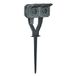 LEGRAND, Plexo New 2-voudig geaard stopcontact met tuinpaal, steekklemmen (SL), verhoogde aanraakbeveiliging, outdoor stopcontact, Schuko-standaard, 250 V, 16 A, IP55, 463 mm hoogte, antraciet