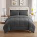 Sweet Home Collection Ultra Soft Down Alternatieve Set & Luxe Lakens, Polyester, Grijs, Queen