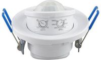 BES LED Rovy Bewegingssensor - Inbouw Rond - Mat Wit Kunststof - 360° 6m