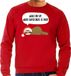 Bellatio Decorations Shoppartners Bv Luiaard Kerst sweater / Kerst trui Wake me up when christmas is over rood voor heren - Kerstkleding / Christmas outfit L