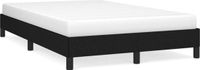 vidaXL Bedframe zonder matras 120x200 cm stof zwart