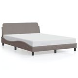 VidaXL Bedframe "Dover" Stof Taupe 140x190 cm
