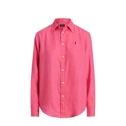 POLO Ralph Lauren POLO Ralph Lauren linnen blouse met logo roze