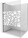 Mexen Kioto L paroi de douche Walk-in 120 x 200, motif blanc, noir