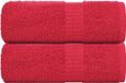 vidaXL Gastendoekjes FROGN 2 st 30x50 cm 360 g/m² rood