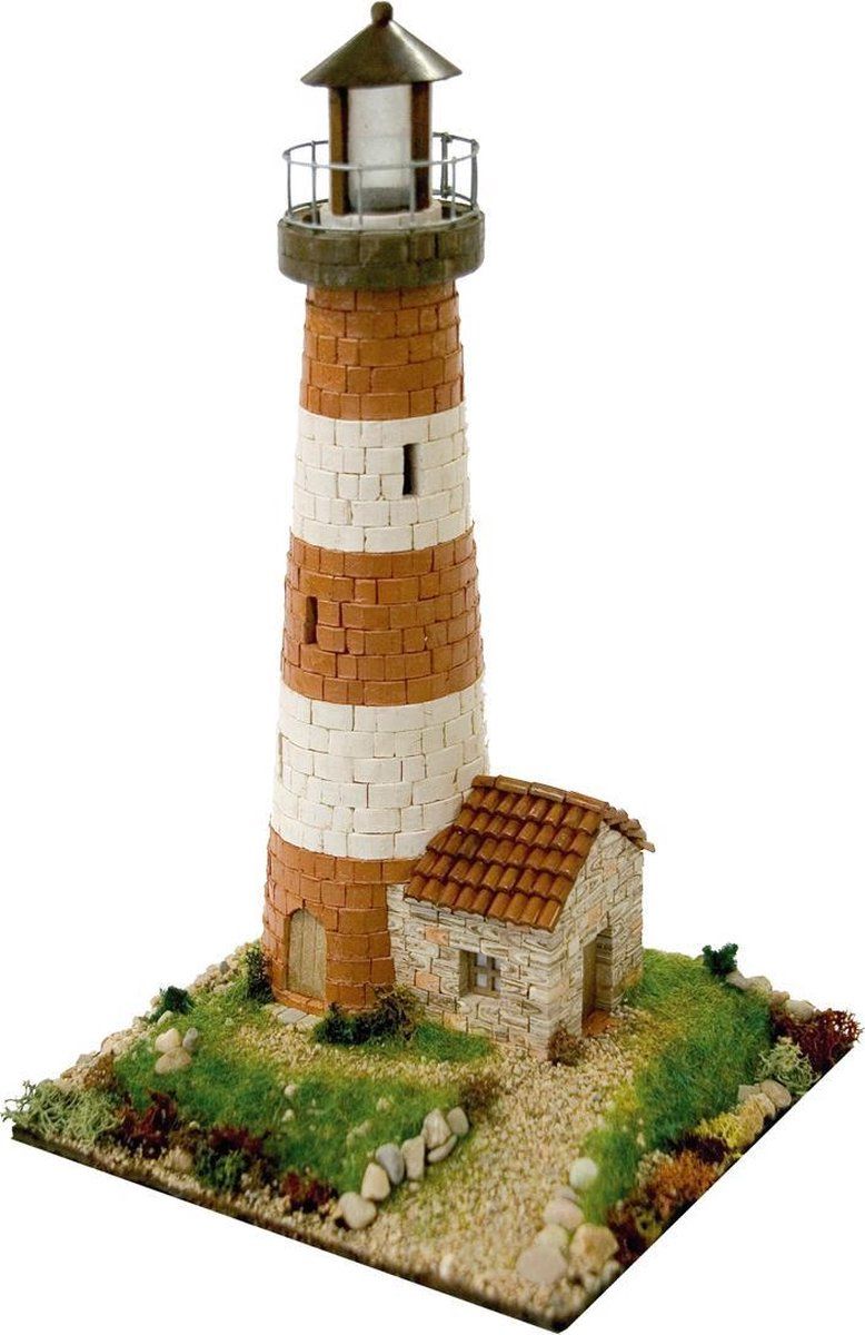 Domenech Bouwpakket Vuurtoren - Steen Steentjes - 750 Onderdelen - Hout - 14+