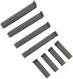 Fackelmann Set van 8 zaksluitclips Tecno Grijs Plastic