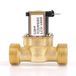 Navastore Vanne électromagnétique AC 220V 230V Normalement Fermé (NF) Laiton Gaz Eau Vanne Électrique Vanne de Régulation de Pression pour Lave-linge Distributeur d'eau Irrigation de Jardin G3/4