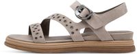 Tamaris - Dames - Sandalen - Beige - Maat 36 - Plateau sandalen