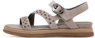 Tamaris - Dames - Sandalen - Beige - Maat 36 - Plateau sandalen
