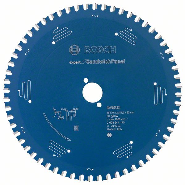 Bosch 2 608 644 145 Cirkelzaagblad - 7000 rpm - 2 mm - 1 stuk