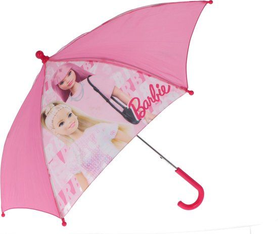 4KidsOnly Barbie Paraplu - Kinderparaplu - Metaal frame - Roze
