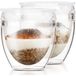 Bodum Pavina To Go Set van 2 dubbelwandige bekers met deksel - 20 cl - Transparant