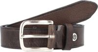 b.belt Leren Riem Cesar Belt W105 Dark Grey Grijs