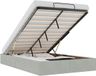 vidaXL Cadre de lit - 120x190 cm - Gris clair Velours