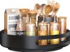 Unyqoos® Organisateur Lazy Susan - 25 cm, Noir