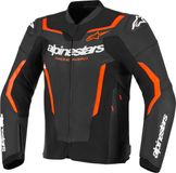 Alpinestars GP Force V2 Motorfiets Leren Jas Zwart/neonrood Maat 52