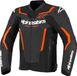 Alpinestars GP Force V2 Motorfiets Leren Jas Zwart/neonrood Maat 52