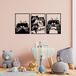 Stijlvol zwart decoratief metalen wandaccessoire (3 stuks), 50 x 70 cm, 100% metaal, 1,5 mm dik, perfect voor moderne woondecoratie en kunstdisplay