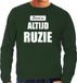 Bellatio Decorations Shoppartners Bv Groene foute Kersttrui / sweater - Kerst is altijd ruzie - heren - Kerstkleding / Christmas outfit S
