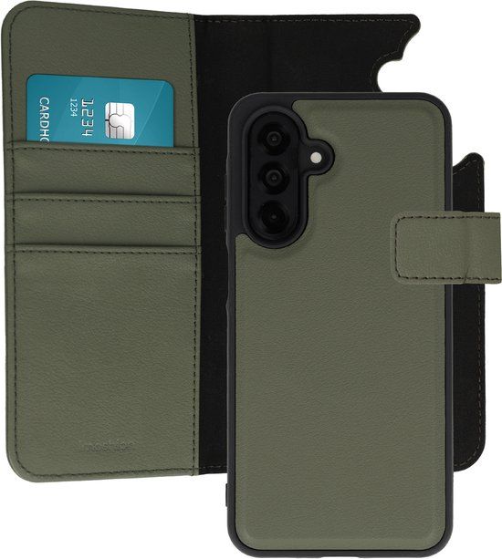 imoshion Hoesje - Geschikt voor Samsung Galaxy A26 - Uitneembare 2-in-1 Luxe Bookcase - Groen