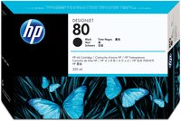 HP 80 zwarte inktcartridge, 350 ml single pack / zwart