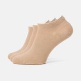 SOLIT socks Enkelsokken die niet afzakken - Maat 35-38 - Beige - 3 paar