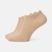 SOLIT socks Enkelsokken die niet afzakken - Maat 35-38 - Beige - 3 paar