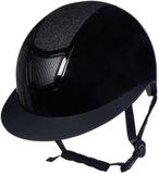 HKM Shiny Diamond Rijhelm voor dames, zwart, L
