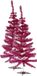 Krist+ Artesania Cerd 2x stuks kleine fuchsia roze kerstbomen van 120 cm van kunststof met voet