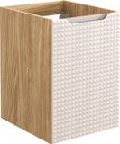 AC-Déco Splendor Badkamermeubel onder de wastafel, 40 cm breed, eikenhout-look, beige, met 1 deur, modern design, gemaakt van MDF
