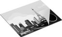 Chefcare Inductie Beschermer Skyline van Parijs - Zwart Wit - 65x52 cm