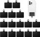 Sans marque 15 pièces housse de téléphone noire