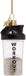 Vondels Bouteille Shaker 9cm en verre, couleur multi 1 pièce