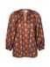 SEIDENSTICKER Blouse 'February Drop 261' blauw / oranje