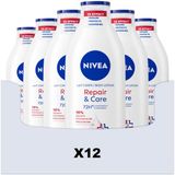NIVEA Bodylotion Repair & Care - 12 x 400 ml - Voordeelverpakking