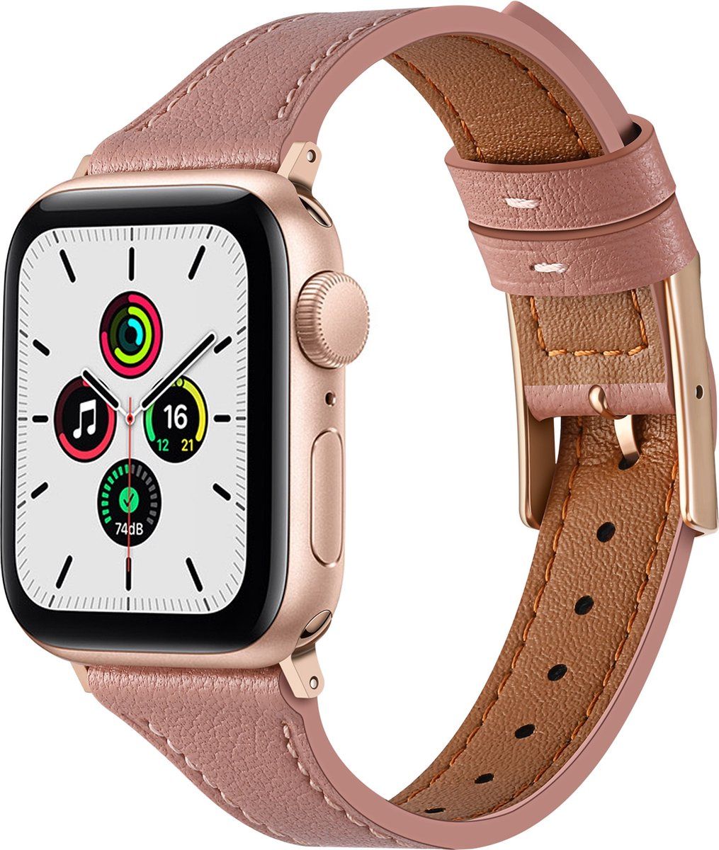 By Qubix Qubix Apple Watch Bandje - Oudroze - 38/40/41mm