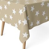 MARTINA HOME Tafelkleed van hars, beige, 240 x 140 cm