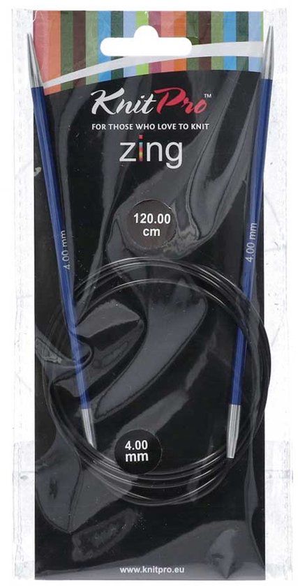 KnitPro Zing rondbreinaalden 120cm 4.00mm - 3st