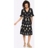 heine Jurk beige / zwart